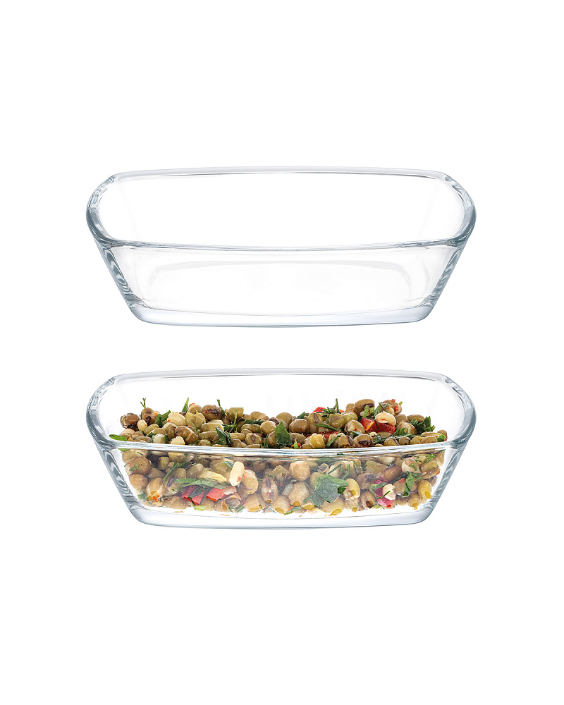 Набор стеклянных блюд Bellanita из 2 шт., 10x14 см