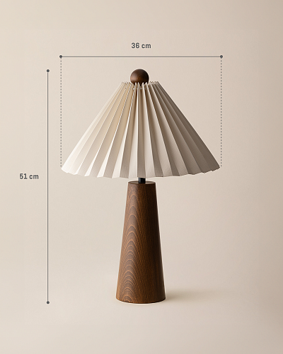 Абажур Elizabeth 51x36x36 см. - экрю / коричневый