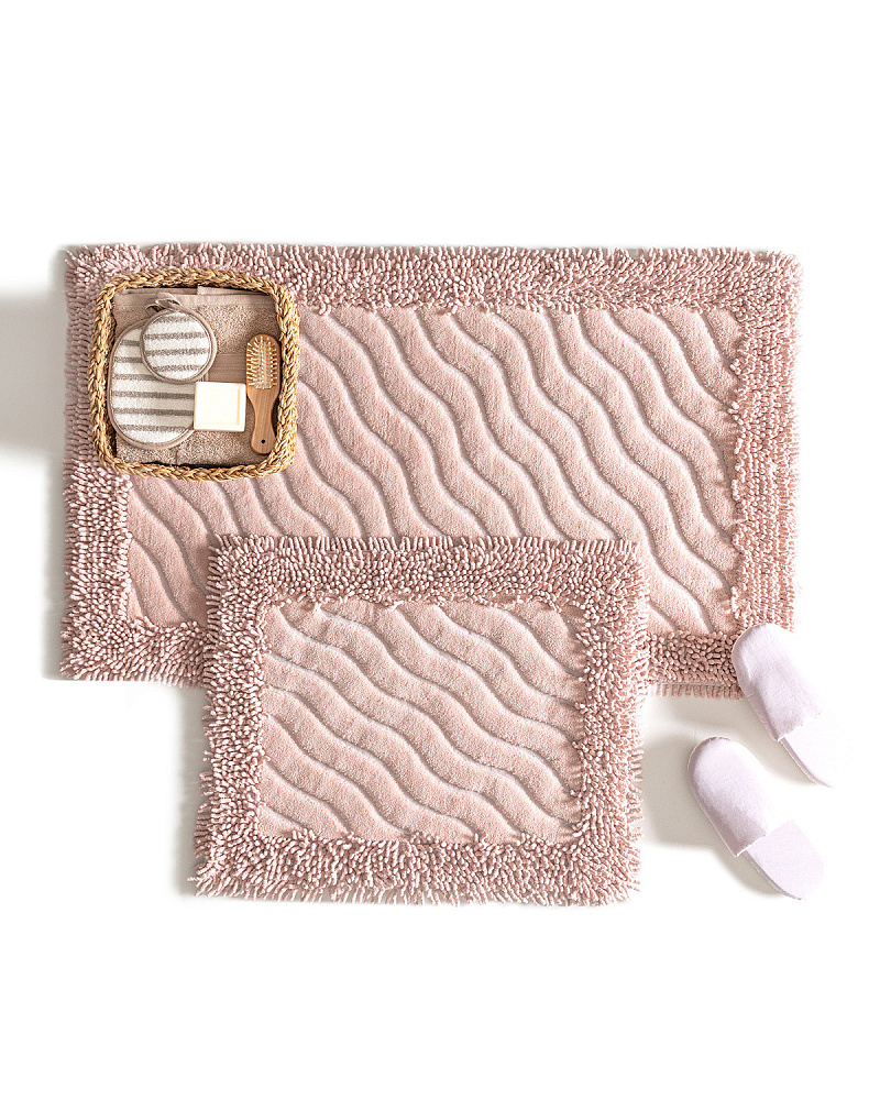 Комплект ковриков для ванной Marlie из 2 шт., 60x100 и 50x60 см. - хлопок