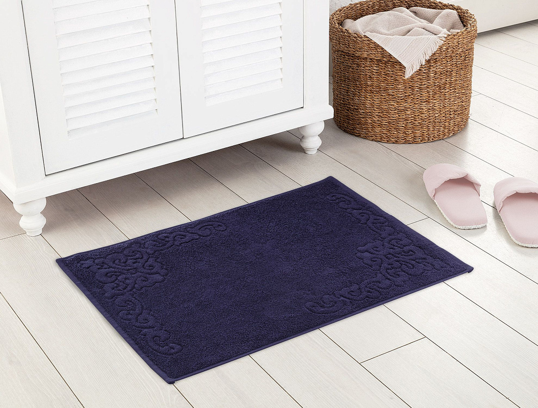 Полотенце для ног Orlena 50x70см - темно-синее