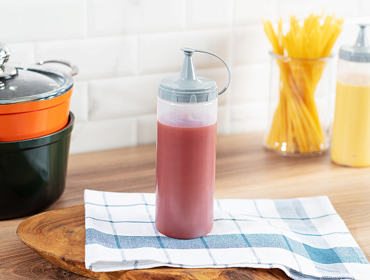 Бутылка для соуса Vernon 400 мл. - светло-серая