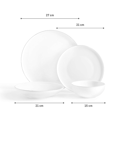 Столовый сервиз Mirage из 24 предметов, фарфор