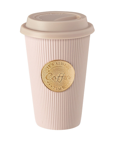 Кружка Grand - розовая. Размер:9*9*12,5см.