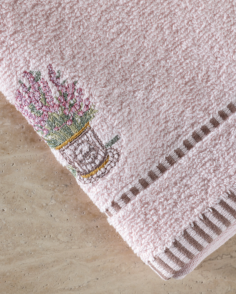 Комплект полотенец для рук Curtıce из 2 шт., 30x45 см. - розовый