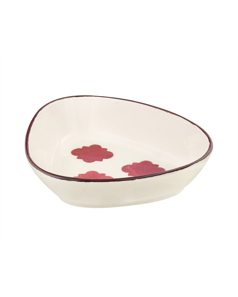 Керамическая тарелка Vie Rouge Oiseau Bowl 13 см - красная