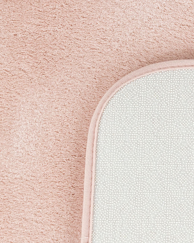 Комплект из 2 ковриков для ванной Carol 50x80см и 45x50см - пудровый