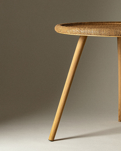 Журнальный столик Estella 55x55x51 см, ротанг