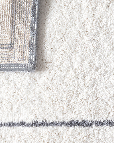 Коврик для ванной Giverny 50x80 см. - серый / белый