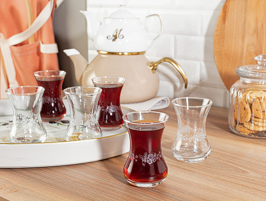 Набор стеклянных чашек Lavem-Nostalgic из 6 шт., 155 мл