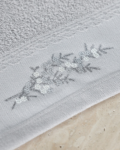 Набор полотенце для рук Pansy из 2 шт., 30x45 см. - светло-серый