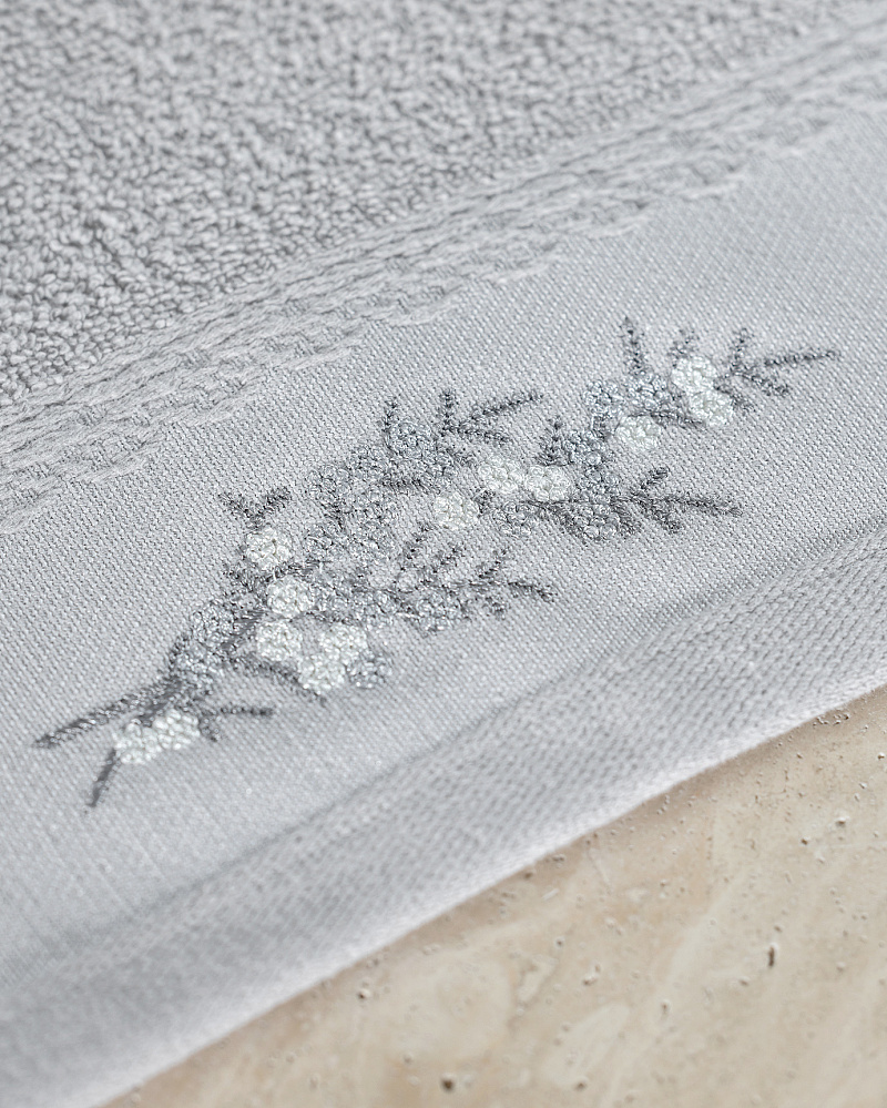 Набор полотенце для рук Pansy из 2 шт., 30x45 см. - светло-серый