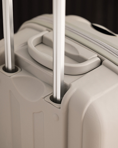 Чемодан Huitre размера S, 2,65 кг  - бежевый