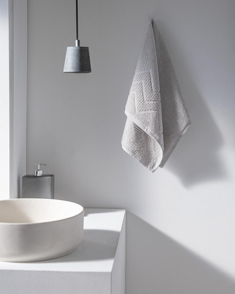 Полотенце для лица Sabine 50x70 см. - светло-серое