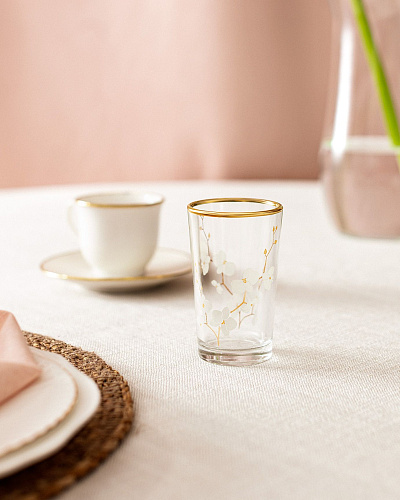 Набор стаканов для напитков Chapelle Branche D'Amour Gold из 4 шт., 100 мл