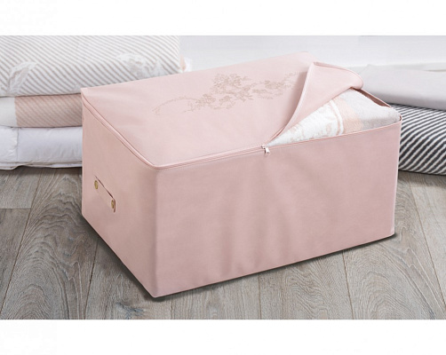 Сумка для хранения Flower 64x41x35 см. - пудровая
