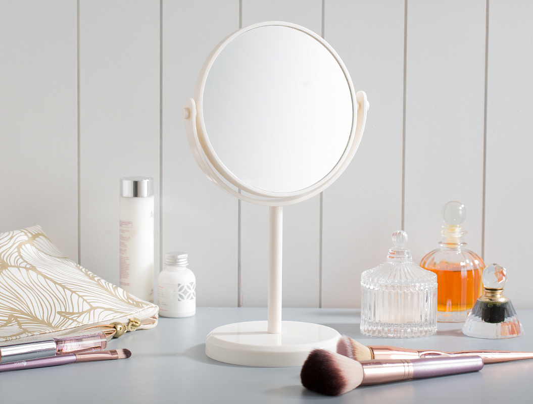 Настольное зеркало Lela с двусторонним зеркалом 30x16,5x12 см, пластик