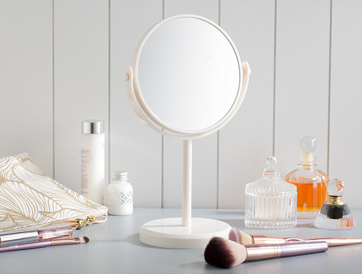 Настольное зеркало Lela с двусторонним зеркалом 30x16,5x12 см, пластик