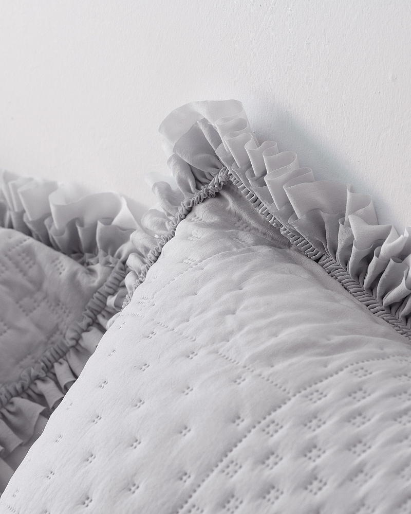 Комплект покрывало + 2 наволочки Medus 230x250 см., серый