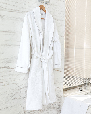 Халат банный Celestiel унисекс S-M р. - белый