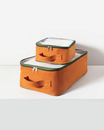 Набор сумок для хранения Clarita из 2 шт. - оранжевая