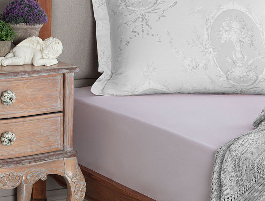 Простыня односпальная на резинке Eloise 100x200 см, - хлопок