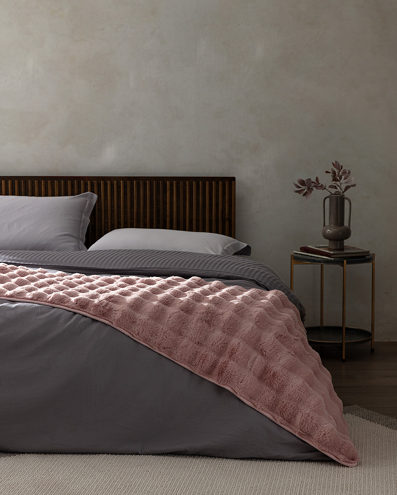 Покрывало-дорожка  Wissale 60x240 см, розовое