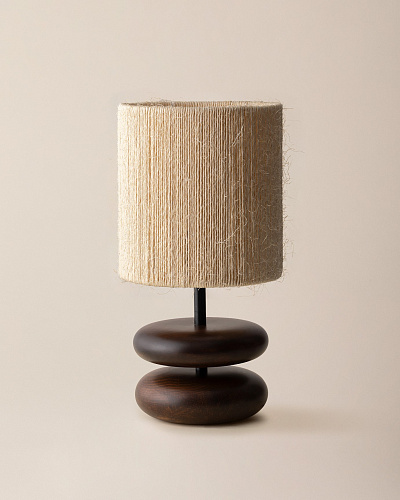 Абажур Grace 41x21x21 см. - бежевый / коричневый