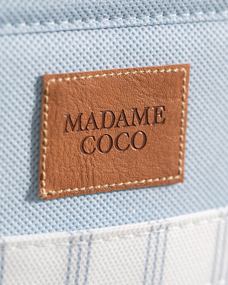 Органайзер для шкафа Nuage с 4 отделениями 30x30x75 см. - белый / голубой