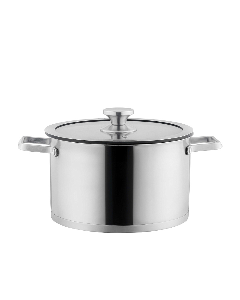 Кастрюля Raye с крышкой 24x14,5 см. - нержавеющая сталь