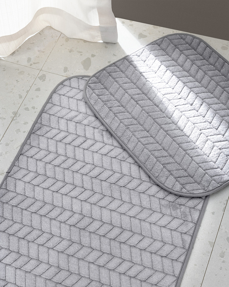 Комплект ковриков для ванной Norris из 2 шт., 50x80 см и 40x50 см. - полиэстер