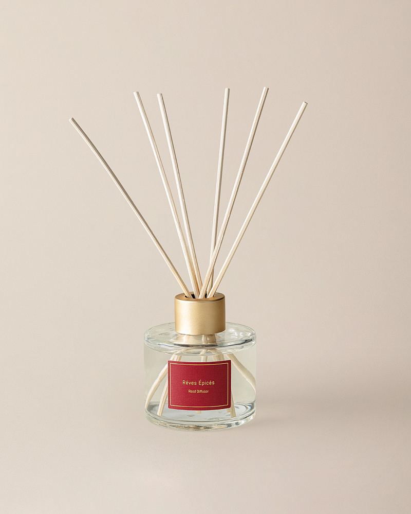 Набор из диффузора и свечи Répertoire, - лимон, корица, ваниль