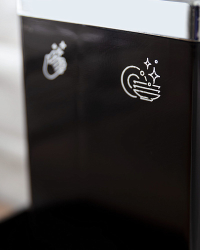 Диспенсер - пластиковый дозатор для жидкого мыла Benameur - черный