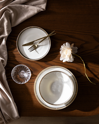 Столовый сервиз Bellamy из 18 предметов, - фарфор