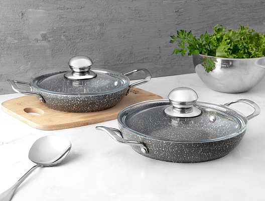 Набор сковородок с крышками Pro из 2 шт. 18см и 20см