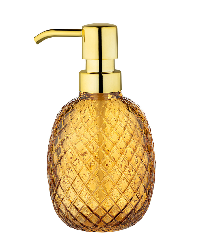 Стеклянный дозатор для жидкого мыла Tracy Layer - янтарный