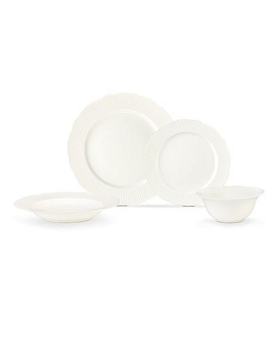 Столовый сервиз Delron из 24 шт. - белый