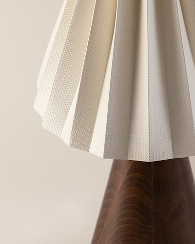 Абажур Charlotte 35x21x21 см. - бежевый / коричневый