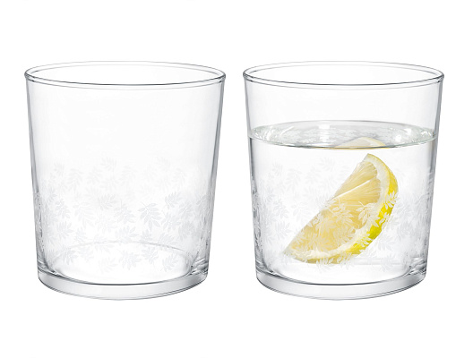 Набор стеклянных стаканов для напитков Pierretta-White из 4 шт., 380мл