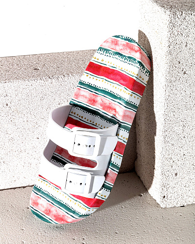 Пляжные женские тапочки Doubler 38 р.- красные