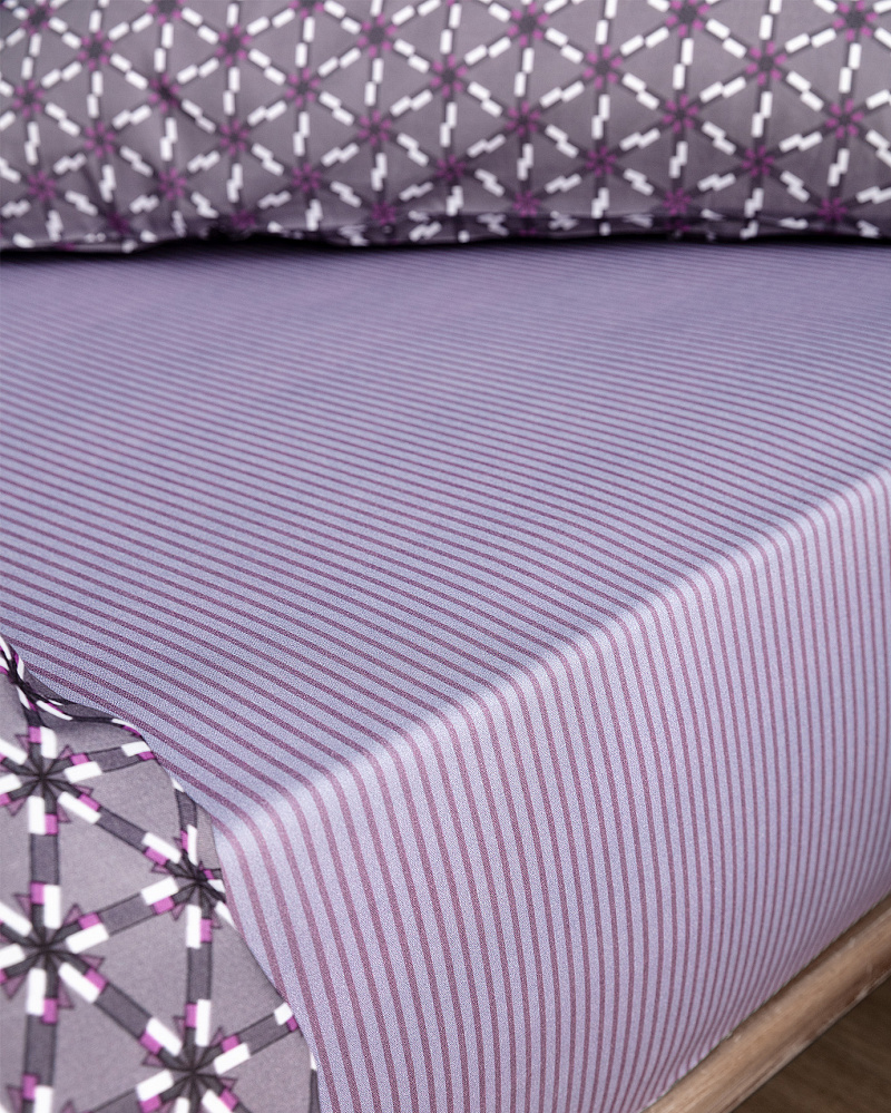 Комплект постельного белья двуспальный Rainger с принтом 240x260 см