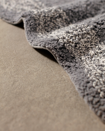 Коврик для ванной Gordes 50x80 см. - серый / белый