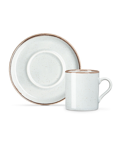 Набор кофейных чашек Ramona на 6 персон 90 мл. - серый