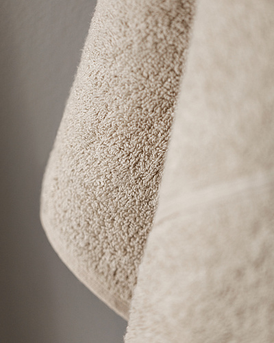 Набор банный унисекс халат и полотенце Avril 2 шт., XXL р., 50x90 см. - бежевый