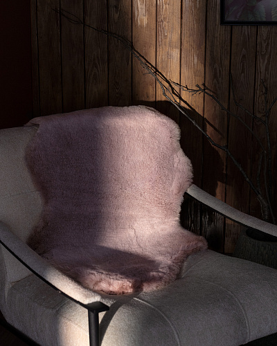 Ковер плюшевый Armend 60x90 см. - пудровый