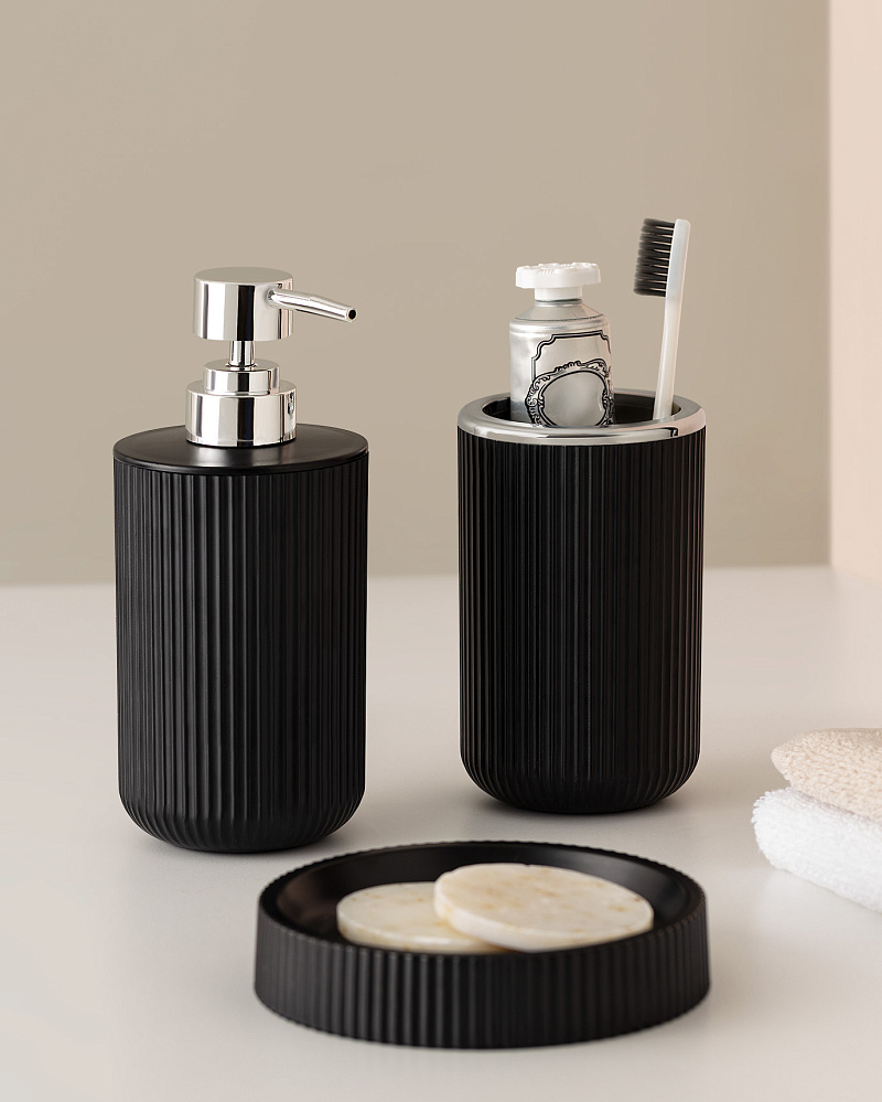 Набор для ванной комнаты Martre Chrome Lautre 3 шт. - черный