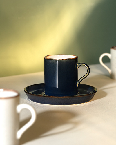 Набор стаканов для кофе Ramona из 4 шт., 90 мл. - синий