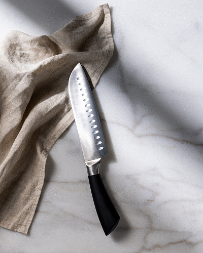 Нож Orva Santoku 31 см. - нержавеющая сталь