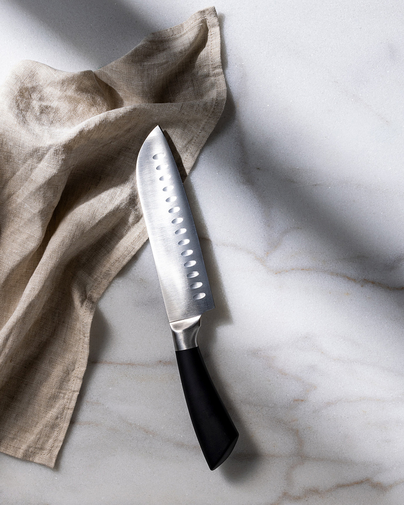 Нож Orva Santoku 31 см. - нержавеющая сталь