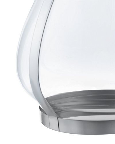 Подсвечник Fonte 18x17,5x21 см, - стекло, нержавеющая сталь