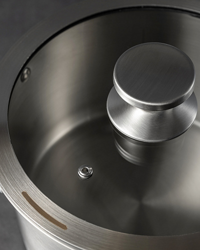 Кастрюля Raye с крышкой 22x13,5 см. - нержавеющая сталь